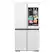 Front. Samsung - OPEN BOX Bespoke 29 Cu. Ft. 4-Door Flex French Door Smart Refrigerator with AI Family Hub+ and AI Vision Inside - White Glass.