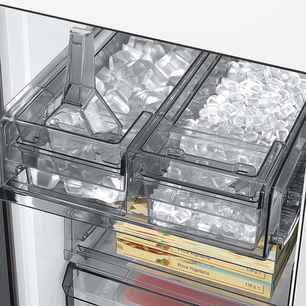 Alt View 17. Samsung - OPEN BOX Bespoke 29 Cu. Ft. 4-Door Flex French Door Refrigerator with Beverage Center - Stainless Steel.