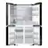 Alt View 15. Samsung - OPEN BOX Bespoke 23 Cu. Ft. 4-Door Flex French Door Counter Depth Refrigerator with Beverage Zone and Auto Open Door - Stainless Steel.
