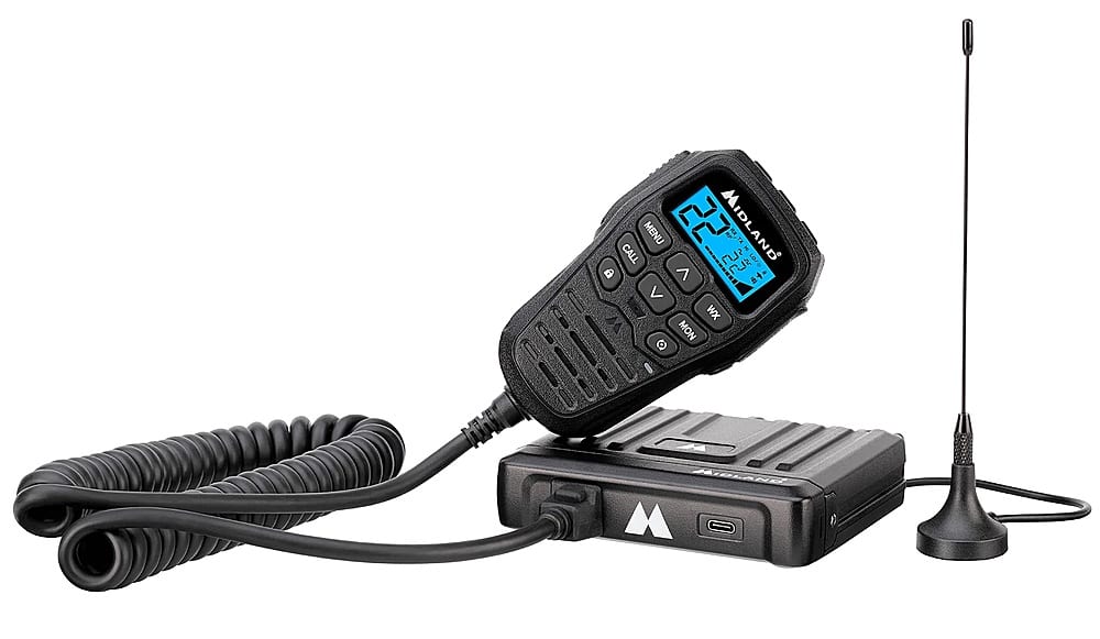 Midland - MICROMOBILE MXT275 15 Channel Two Way Radio - Black - Angle_Zoom