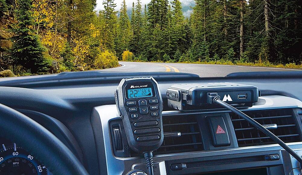 Alt View 17. Midland - MICROMOBILE MXT275VP4 15 Channel Two Way Radio Bundle - Black.