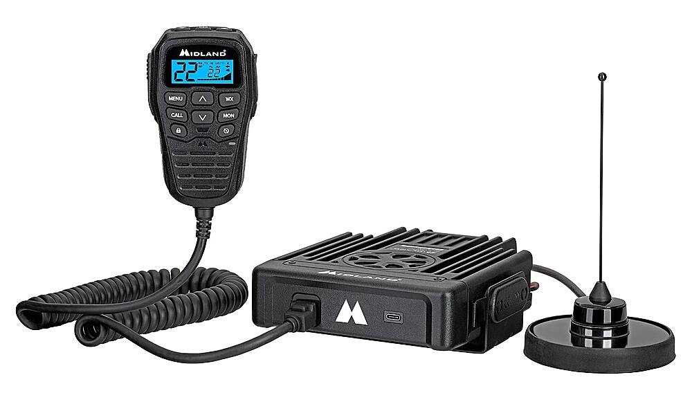 Alt View 11. Midland - MICROMOBILE MXT575 15 Channel Two Way Radio - Black.