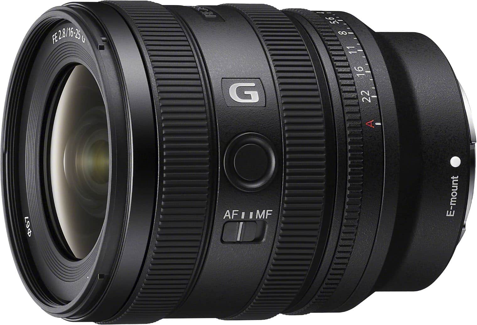 Sony - FE 16-25mm F2.8 G Wide Zoom Lens for E-mount Cameras - Black - Front_Zoom