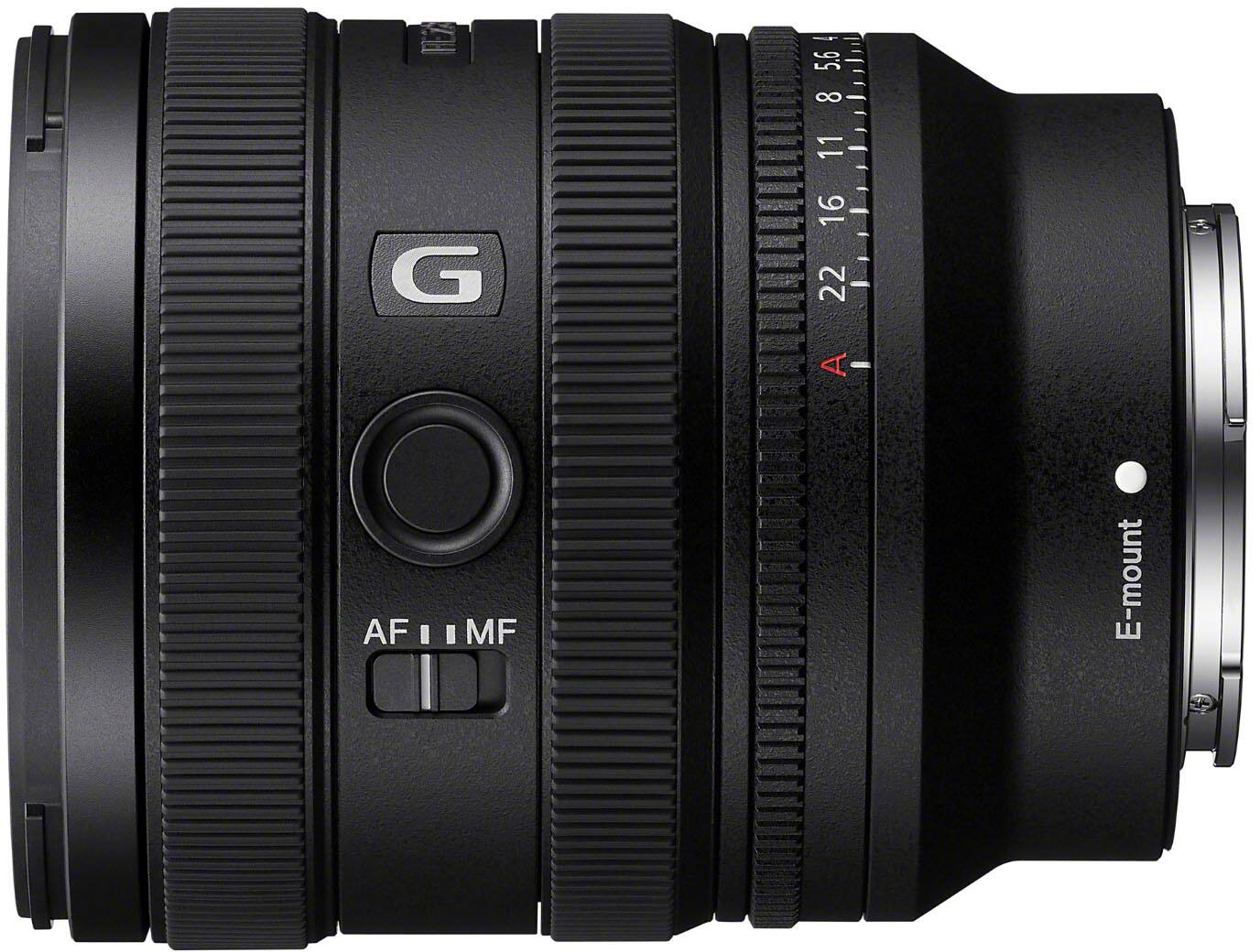 Left. Sony - Sony FE 16-25mm F2.8 G  Wide zoom lens for E-mount Cameras - Black.