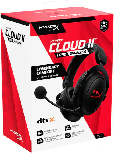 HyperX Cloud II Core Wireless Headset for PC Black 6Y2G8AA Best Buy