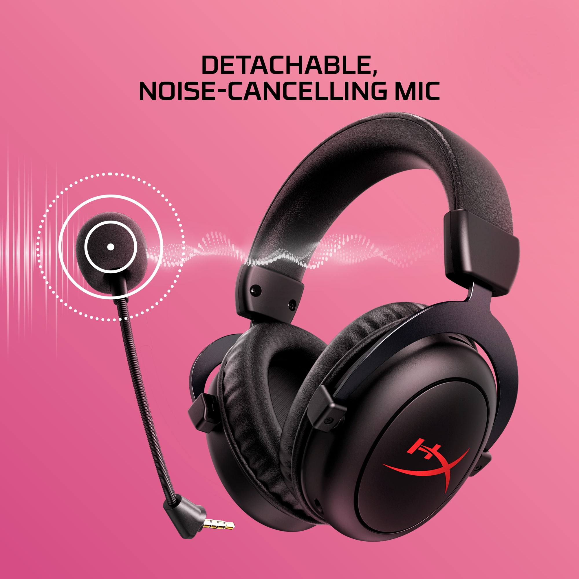 Detachable, Noise-Cancelling Mic