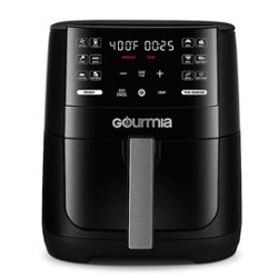 Gourmia - 6-Quart Digital Air Fryer - Black - Front_Zoom