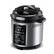 The image features a large silver pot with a black lid, which is a Gourmia 400F pot. The pot has a digital display and a timer, making it a versatile and convenient appliance for cooking.