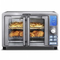 Gourmia - French Door Digital Air Fryer Oven - Silver - Front_Zoom