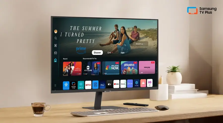 Samsung TV Plus THE SUMMER I TURNED PRETTY prime Discover Live Apps Watch Now 1 Recent Recommended for You SAv abc fame YDHESPOT NEWSLIVE UM Je NBC NEWS MOONBUG NOW. veVo pop IN Smorl a somrsung 1o F Live TV NETFLIX prime video Bany stv huldr NOHOM N 1.