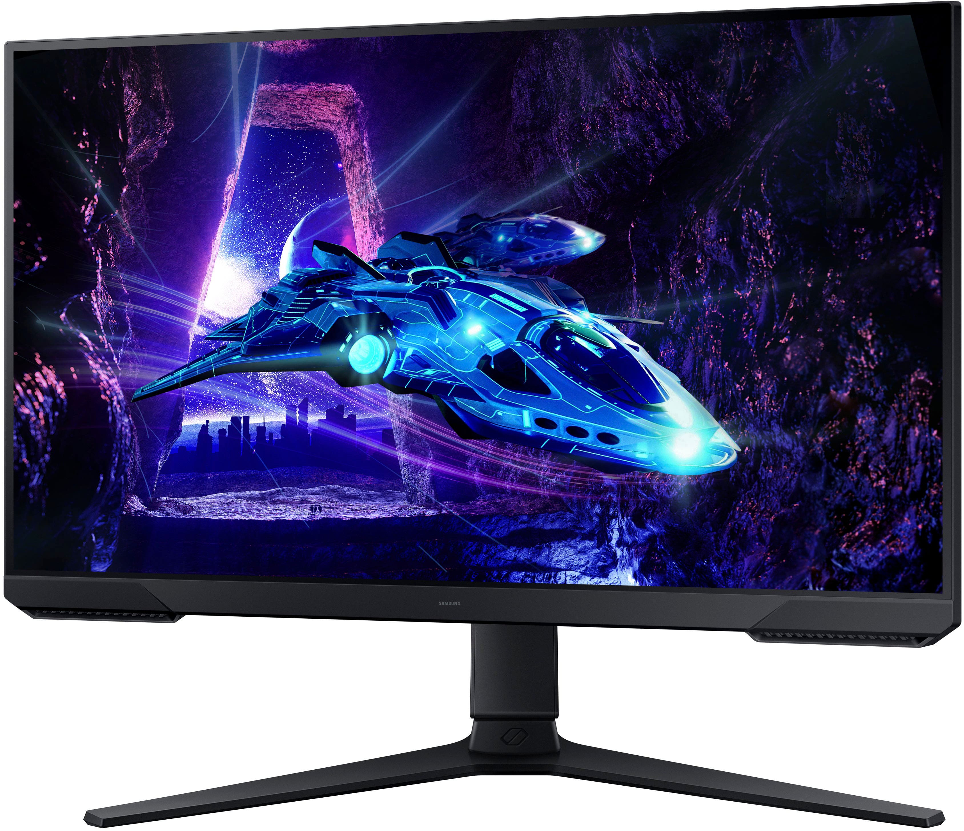 Alt View 12. Samsung - Odyssey G30D 24" LED FreeSync Premium 180Hz 1ms Gaming Monitor (DisplayPort, HDMI) - Black - Black.