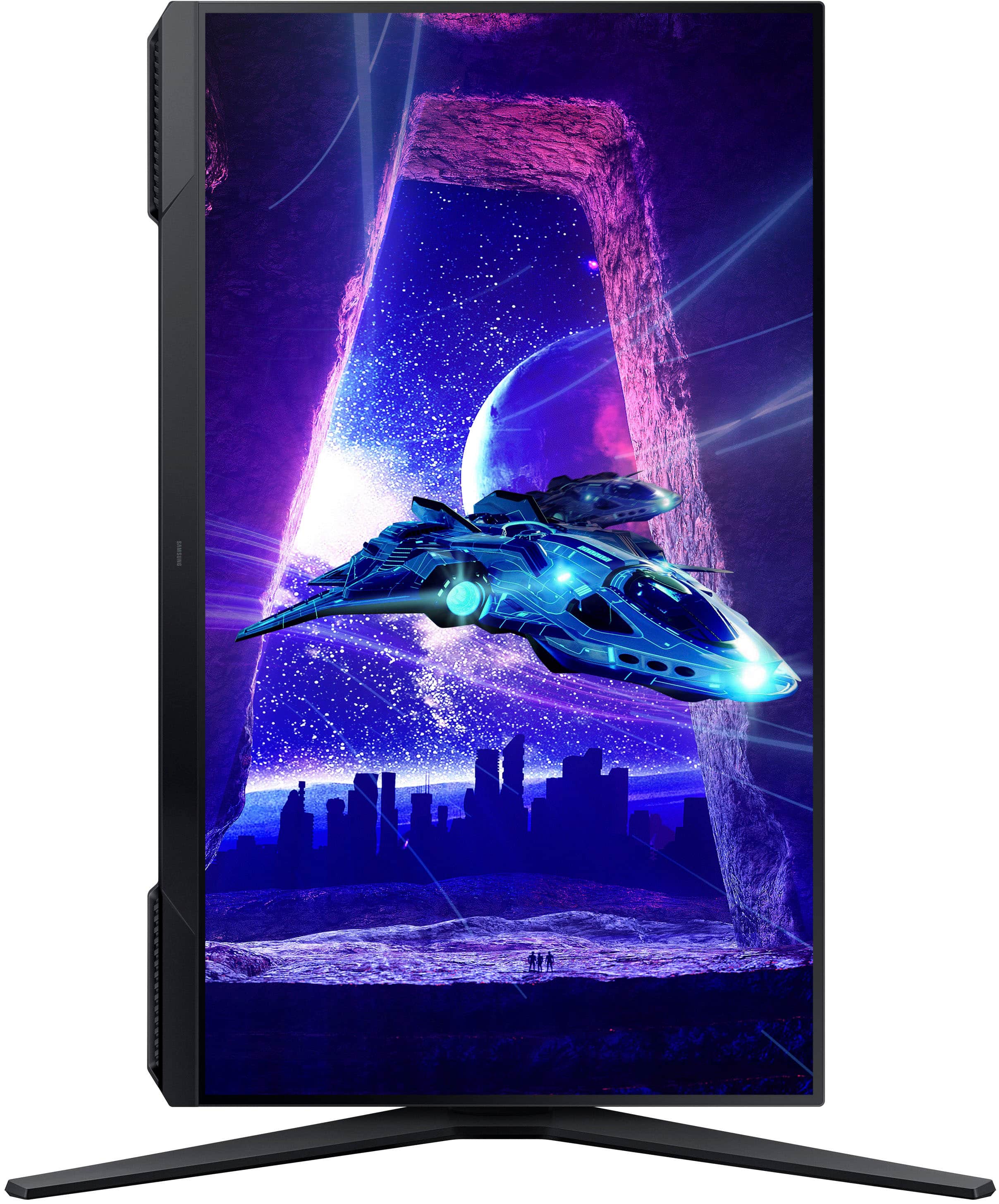 Alt View 16. Samsung - Odyssey G30D 24" LED FreeSync Premium 180Hz 1ms Gaming Monitor (DisplayPort, HDMI) - Black - Black.