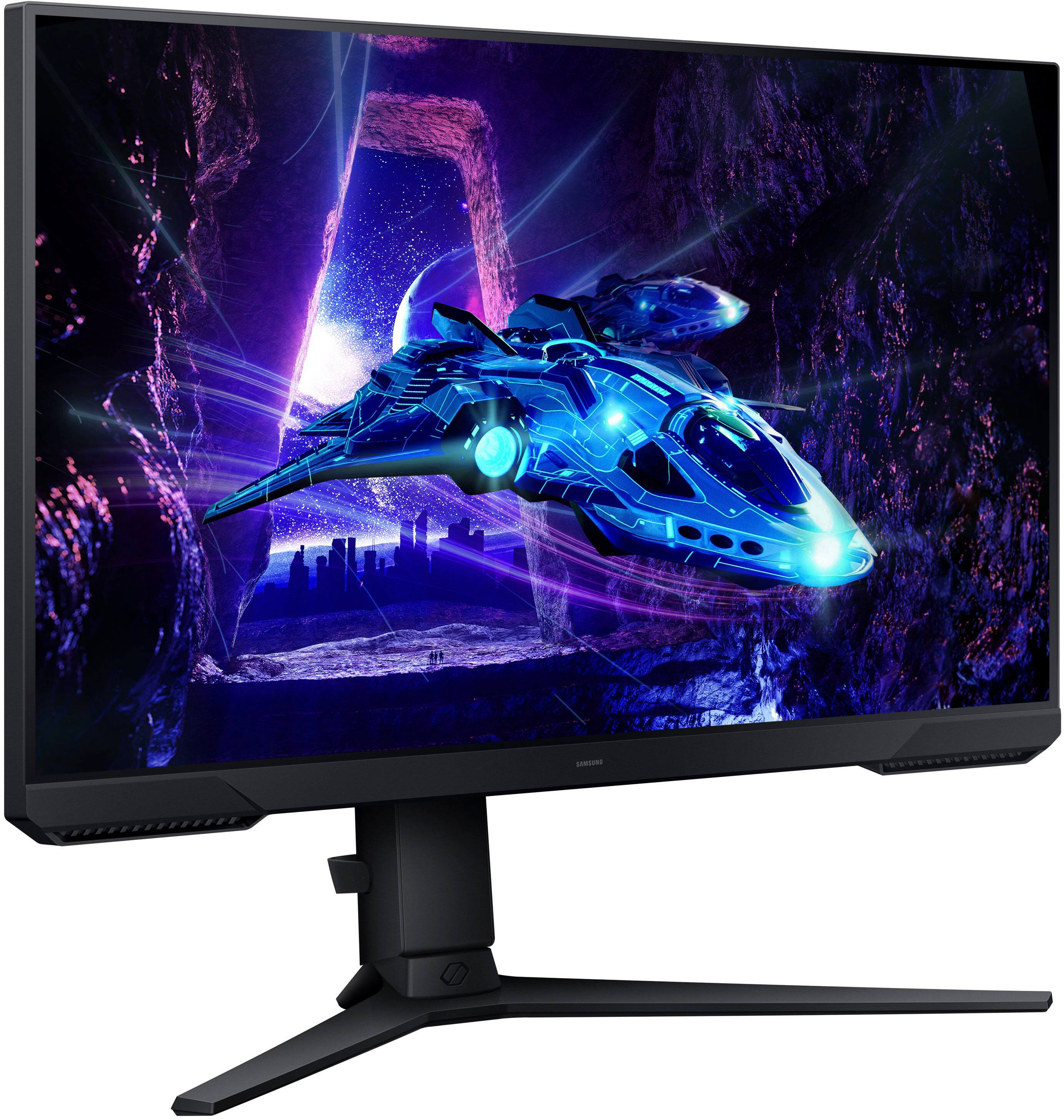Alt View 26. Samsung - Odyssey G30D 24" LED FreeSync Premium 180Hz 1ms Gaming Monitor (DisplayPort, HDMI) - Black - Black.