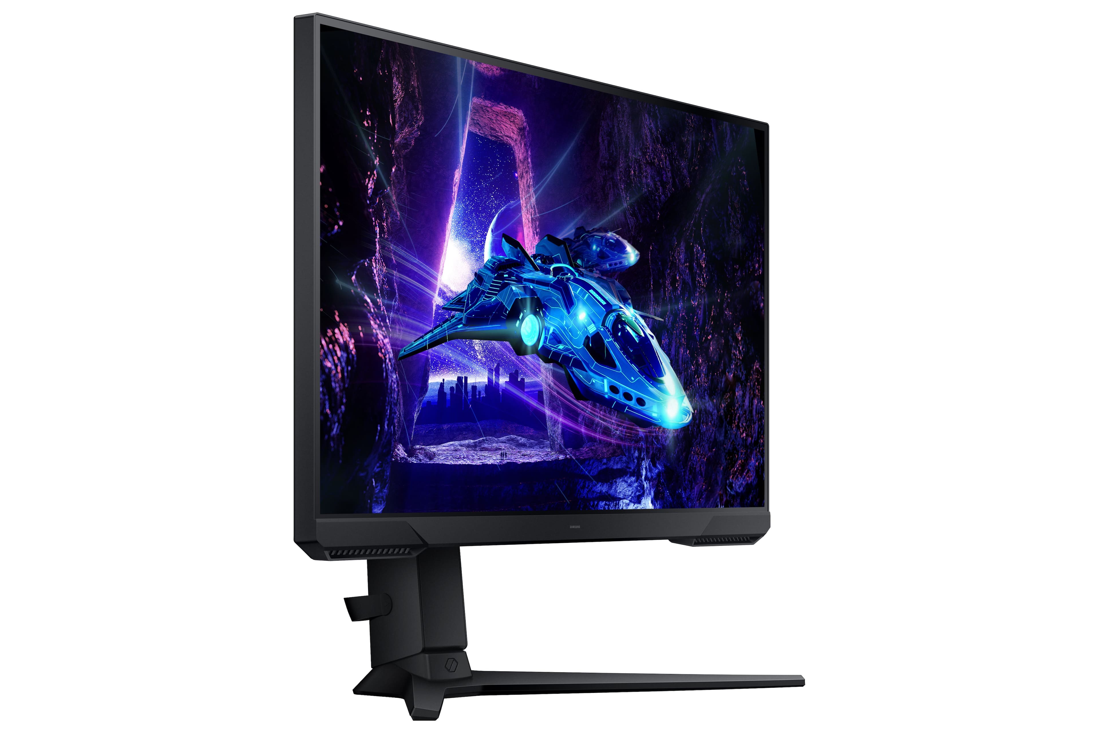 Alt View 28. Samsung - Odyssey G30D 24" LED FreeSync Premium 180Hz 1ms Gaming Monitor (DisplayPort, HDMI) - Black - Black.