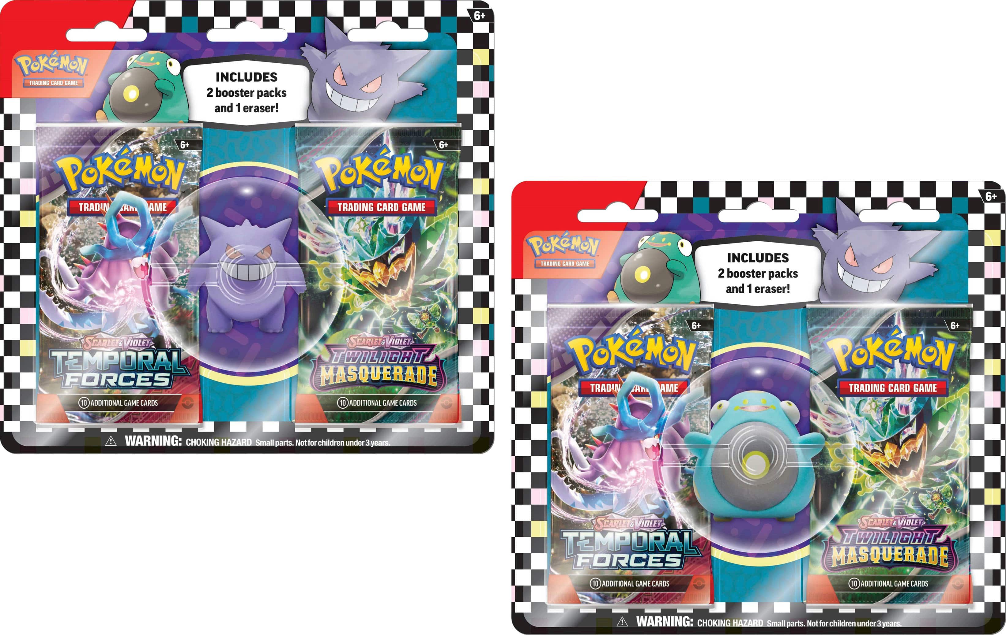 Front. Pokémon - Trading Card Game: Back to School Eraser Blister - Styles May Vary.