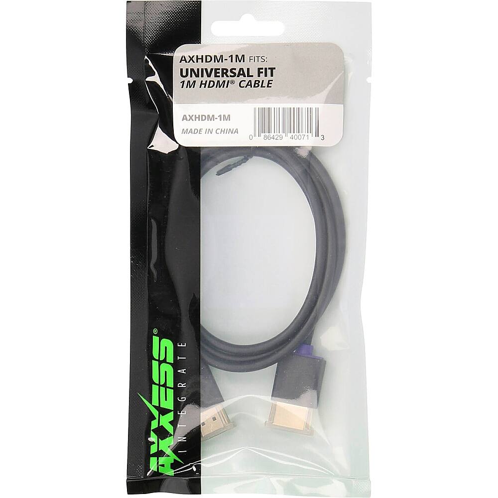 Alt View 11. Metra - Axxess 3.28' HDMI to HDMI Audio Video Cable - Black.