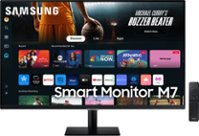 Samsung - M70D 32" LED 4K UHD 60Hz 4ms Smart Monitor with HDR 10 (HDMI, USB) - Black - Front_Zoom