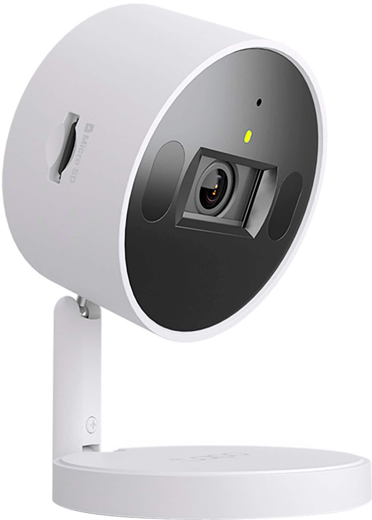 Left. TP-Link - Tapo Indoor 2K Wi-Fi Security Plug-In Camera with Automated Privacy Shutter and Magnetic Base (2-pack) - No Monthly Fees - White.