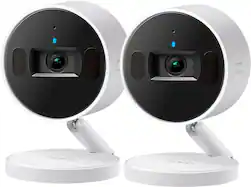 TP-Link - Tapo Indoor 2K Wi-Fi Security Plug-In Camera with Automated Privacy Shutter and Magnetic Base (2-pack) - No Monthly Fees - White - Front_Zoom