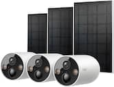 TP-Link - Tapo Outdoor Battery-Powered Wireless 2K Security Camera with Solar Panels (3-Pack) - No Monthly Fees - White