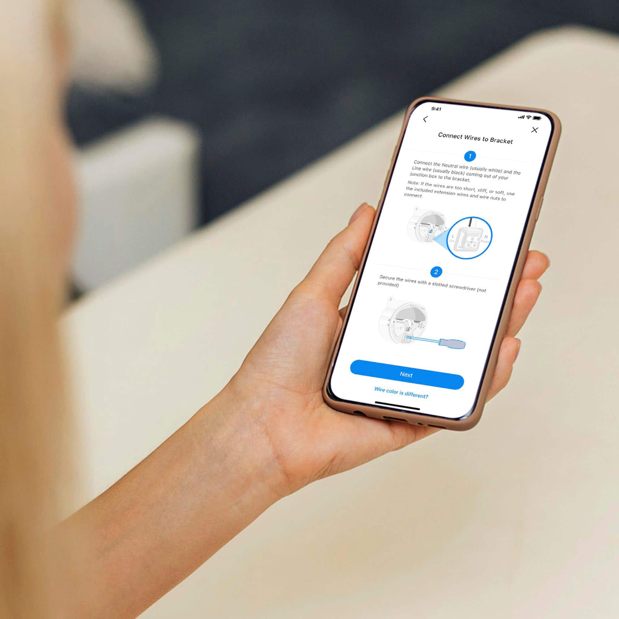 Connect Wires to Bracket x 1. Connect the NRIM to the bracket. Use the wires provided. Make sure the wires are securely fastened.
