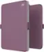 Angle. Speck - Balance Folio Case for Apple iPad Pro 11" (latest model/M4 chip) - Plumberry Purple.