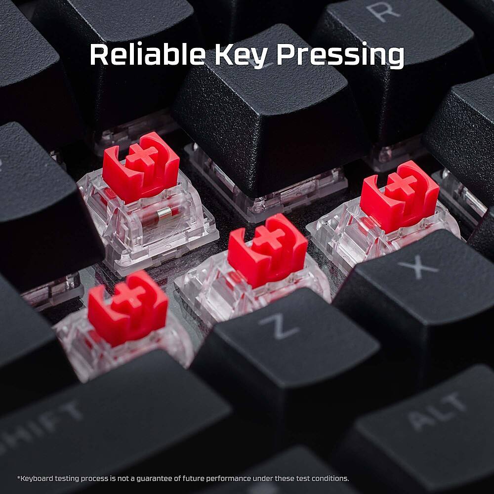 Reliable Key Pressing + + Z X ALT Keyboard testing process is not a guarantee of future performance under these test conditions.