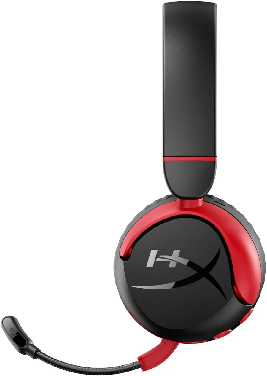 Alt View 17. HyperX - Cloud Mini Wireless Headset for PC, PS5, PS4, Xbox Series X|S, Xbox One, Nintendo Switch, Chromebook, and Mobile - Red/Black.