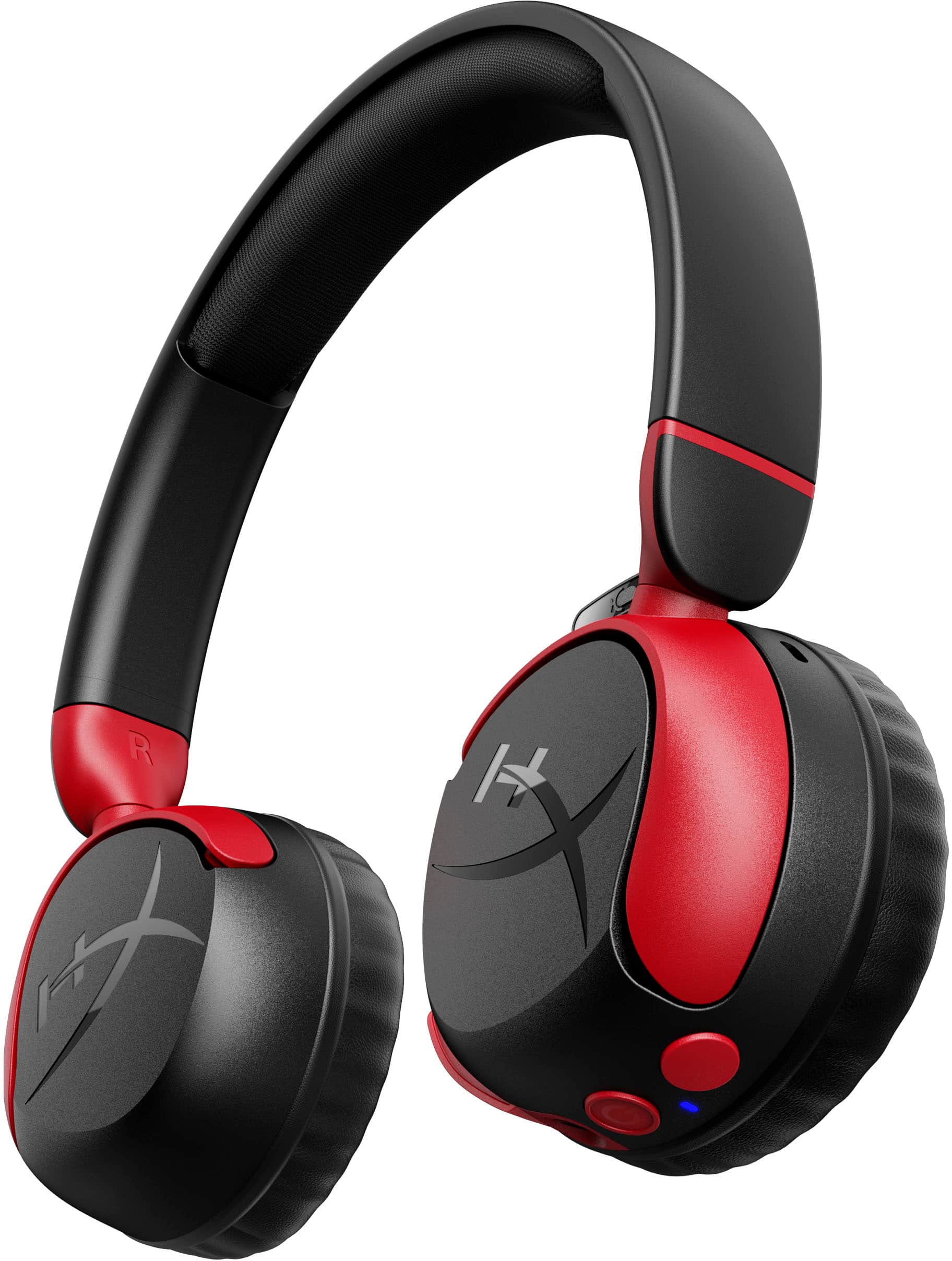 Alt View 20. HyperX - Cloud Mini Wireless Headset for PC, PS5, PS4, Xbox Series X|S, Xbox One, Nintendo Switch, Chromebook, and Mobile - Red/Black.