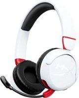 HyperX - Cloud Mini Wired Headset for PC, PS5, PS4, Xbox Series X|S, Xbox One, Nintendo Switch, Chromebook, and Mobile - White/Red - Front_Zoom