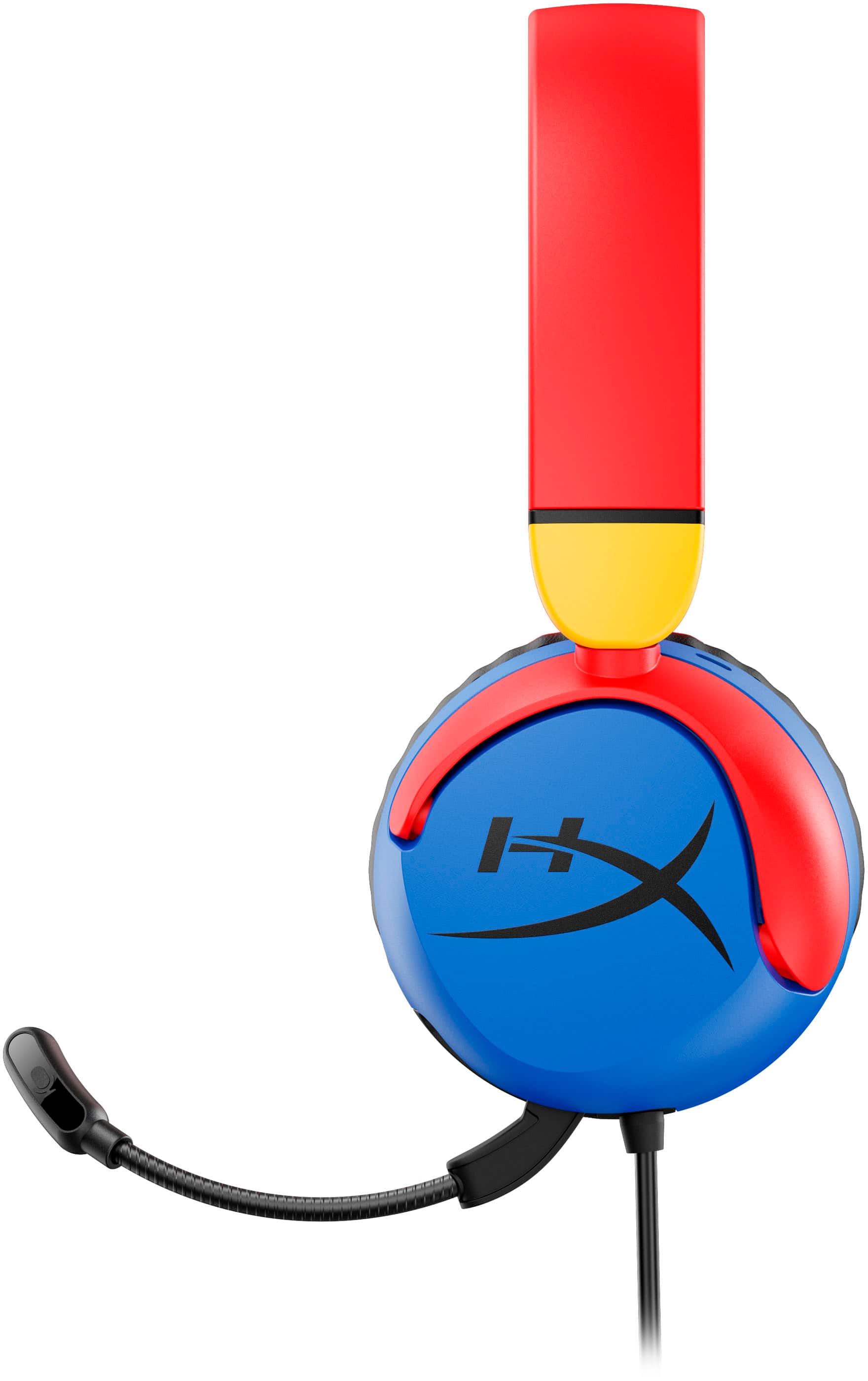Alt View 16. HyperX - Cloud Mini Wired Headset for PC, PS5, PS4, Xbox Series X|S, Xbox One, Nintendo Switch, Chromebook, and Mobile - Blue/Red/Yellow.
