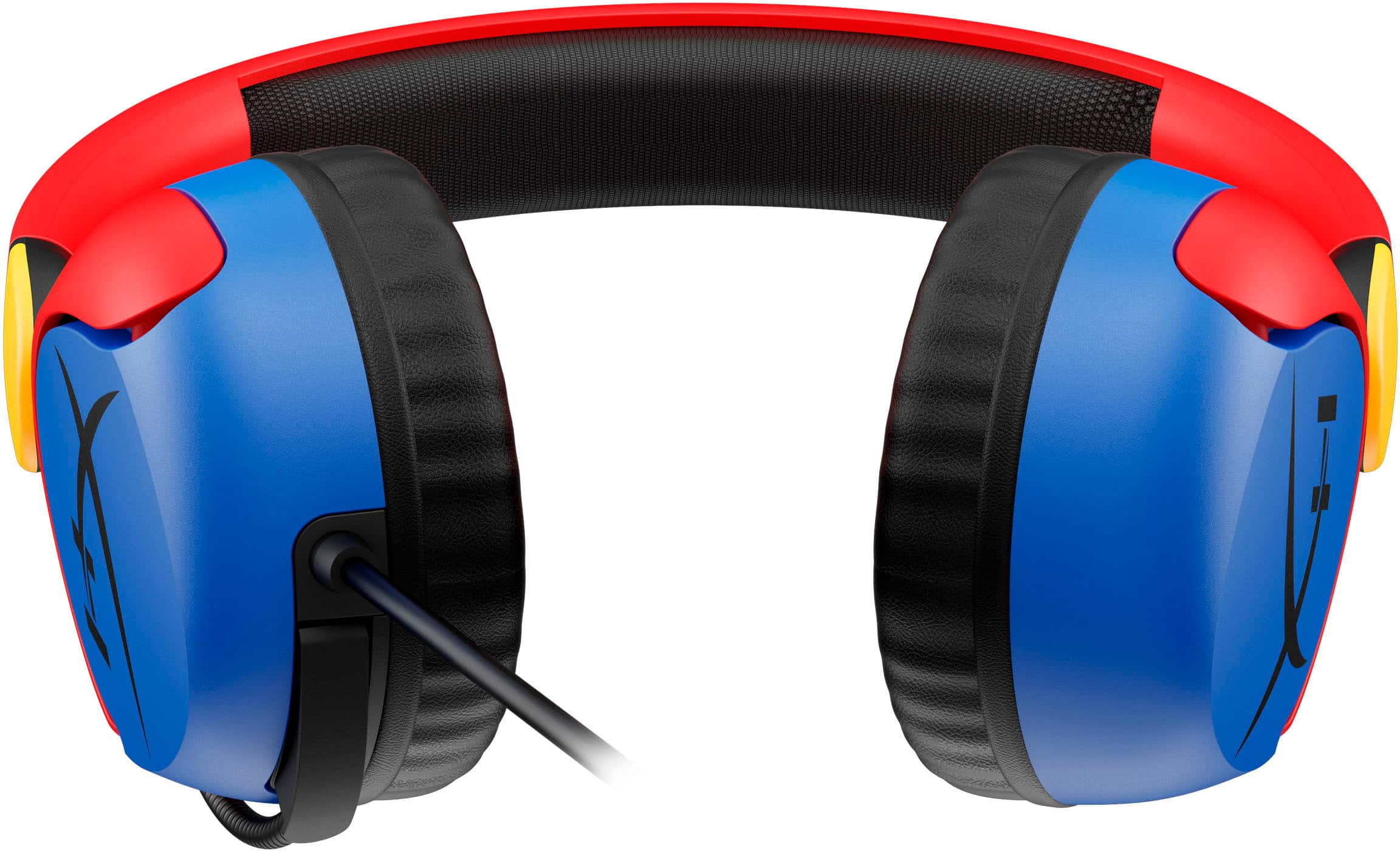 Alt View 18. HyperX - Cloud Mini Wired Headset for PC, PS5, PS4, Xbox Series X|S, Xbox One, Nintendo Switch, Chromebook, and Mobile - Blue/Red/Yellow.