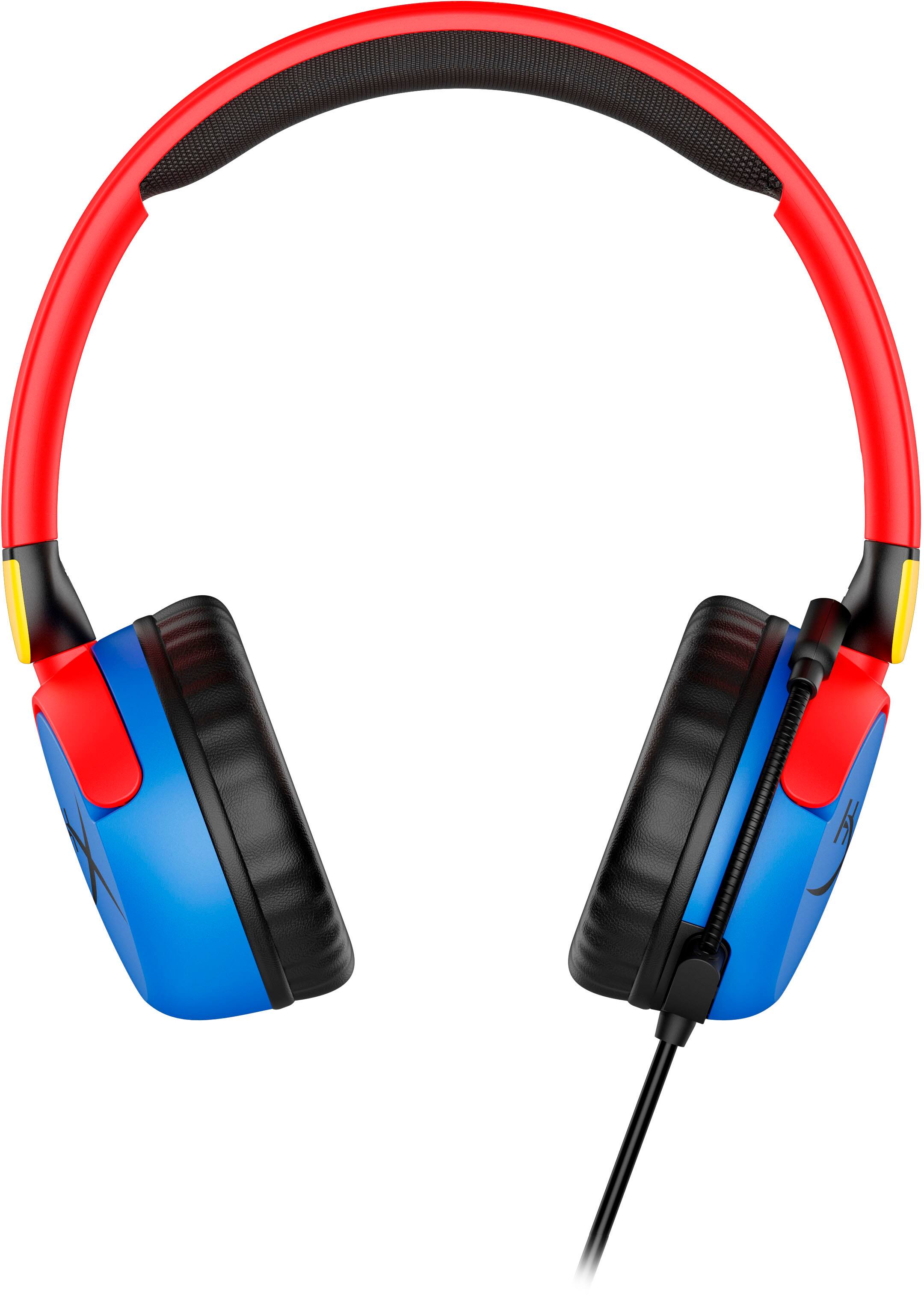 Alt View 17. HyperX - Cloud Mini Wired Headset for PC, PS5, PS4, Xbox Series X|S, Xbox One, Nintendo Switch, Chromebook, and Mobile - Blue/Red/Yellow.