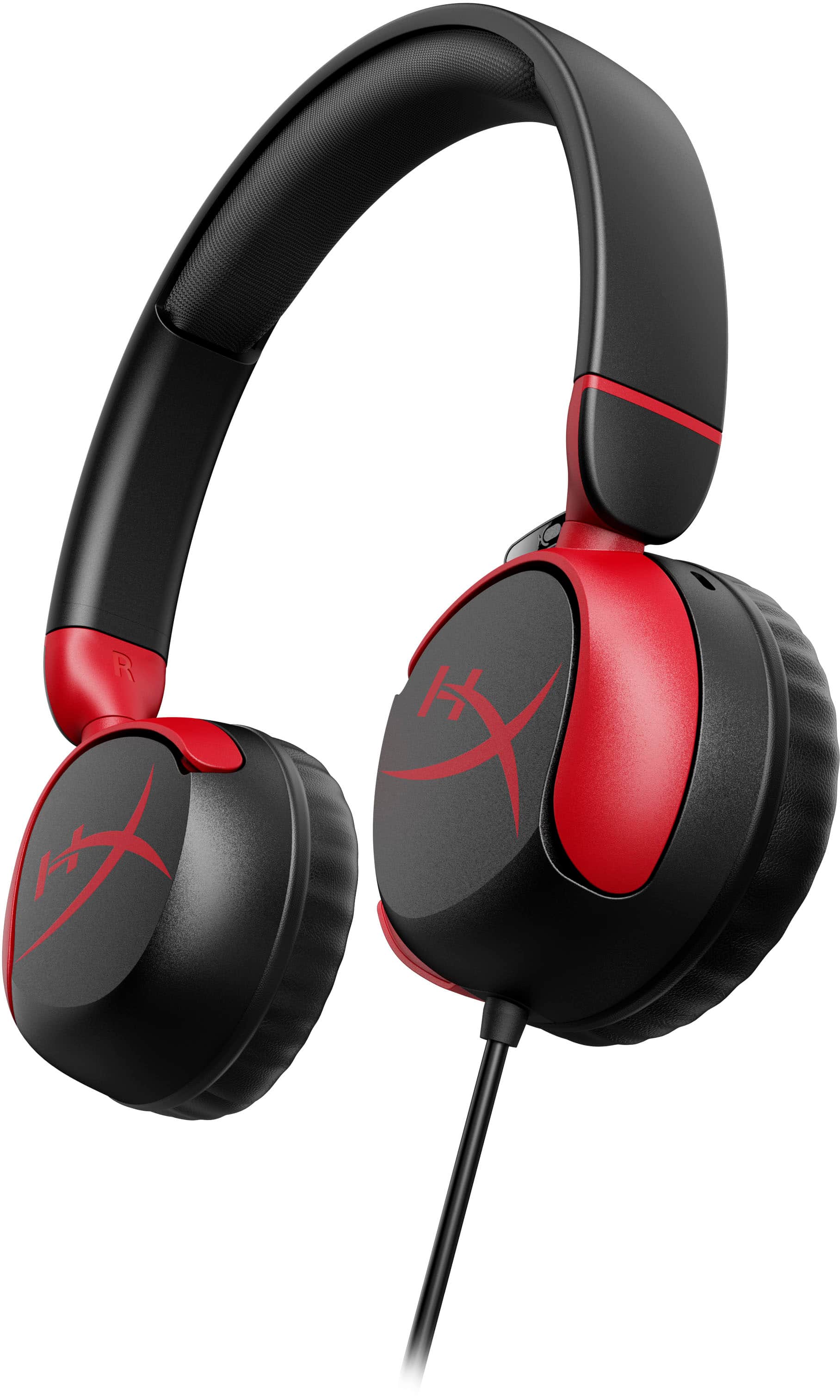 Alt View 19. HyperX - Cloud Mini Wired Headset for PC, PS5, PS4, Xbox Series X|S, Xbox One, Nintendo Switch, Chromebook, and Mobile - Red/Black.