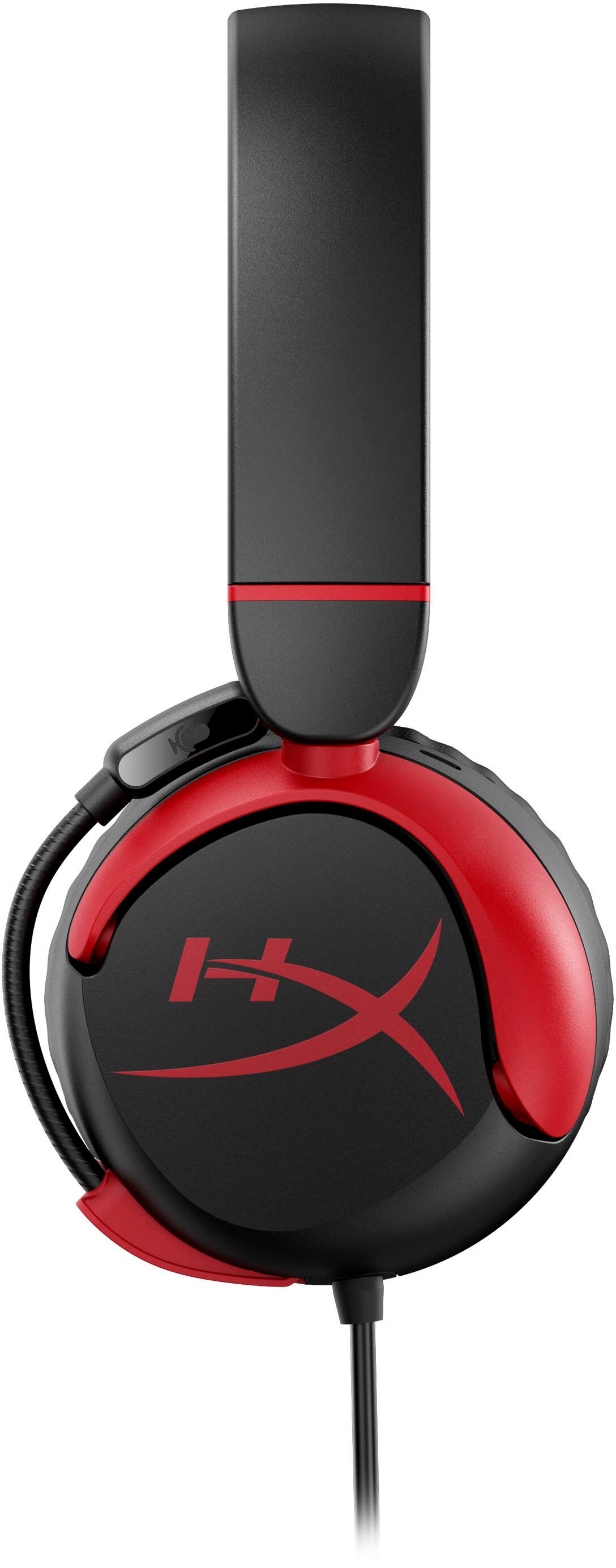 Alt View 20. HyperX - Cloud Mini Wired Headset for PC, PS5, PS4, Xbox Series X|S, Xbox One, Nintendo Switch, Chromebook, and Mobile - Red/Black.