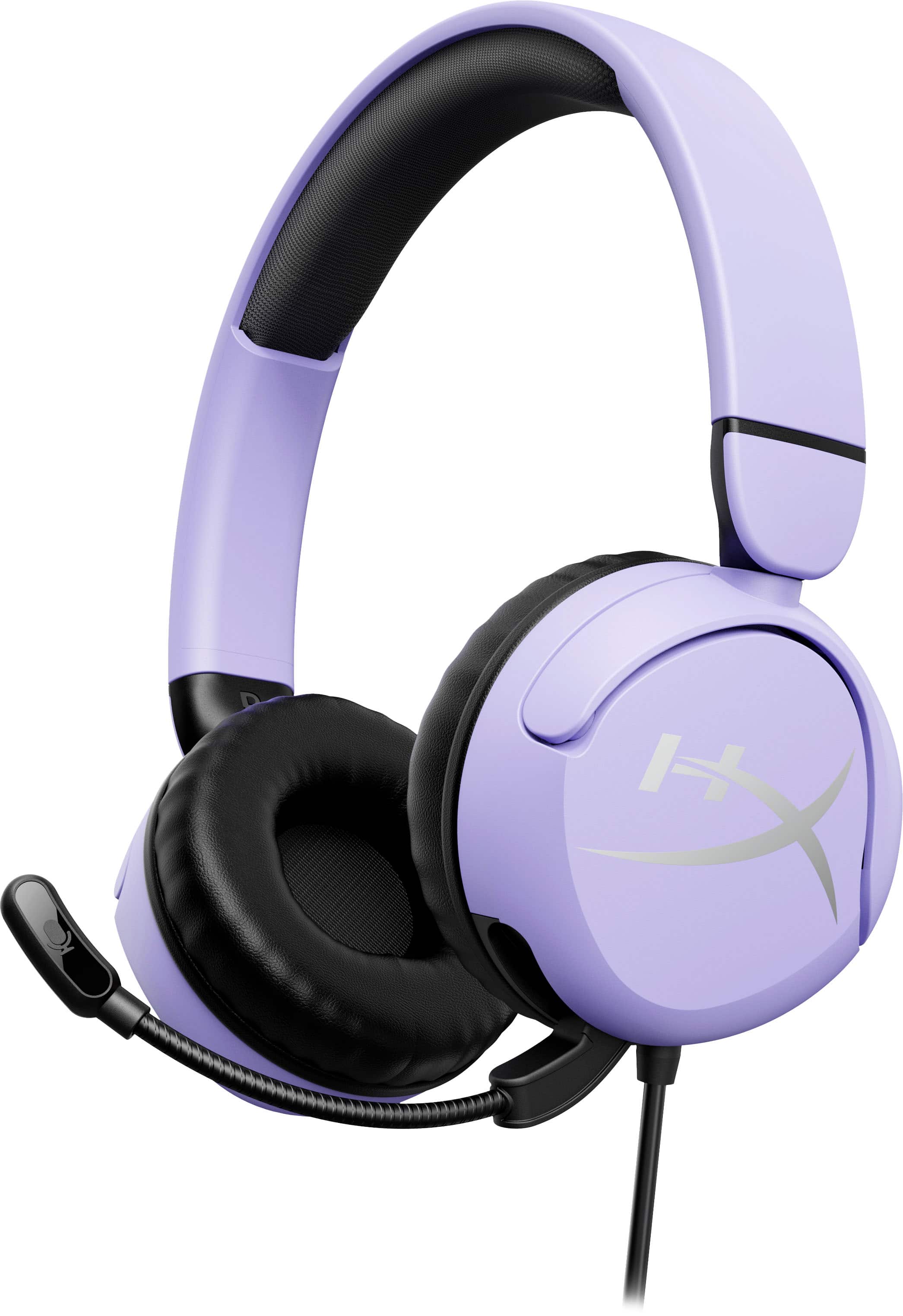 Front. HyperX - Cloud Mini Wired Headset for PC, PS5, PS4, Xbox Series X|S, Xbox One, Nintendo Switch, Chromebook, and Mobile - Lavender.