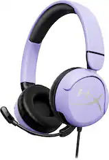 Front. HyperX - Cloud Mini Wired Headset for PC, PS5, PS4, Xbox Series X|S, Xbox One, Nintendo Switch, Chromebook, and Mobile - Lavender.