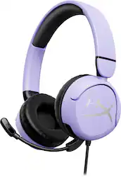 HyperX - Cloud Mini Wired Headset for PC, PS5, PS4, Xbox Series X|S, Xbox One, Nintendo Switch, Chromebook, and Mobile - Lavender - Front_Zoom