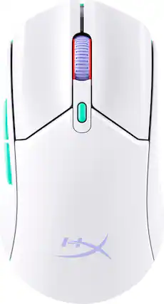 Front. HyperX - Pulsefire Haste 2 Mini Lightweight Wireless Optical Gaming Mouse - White.