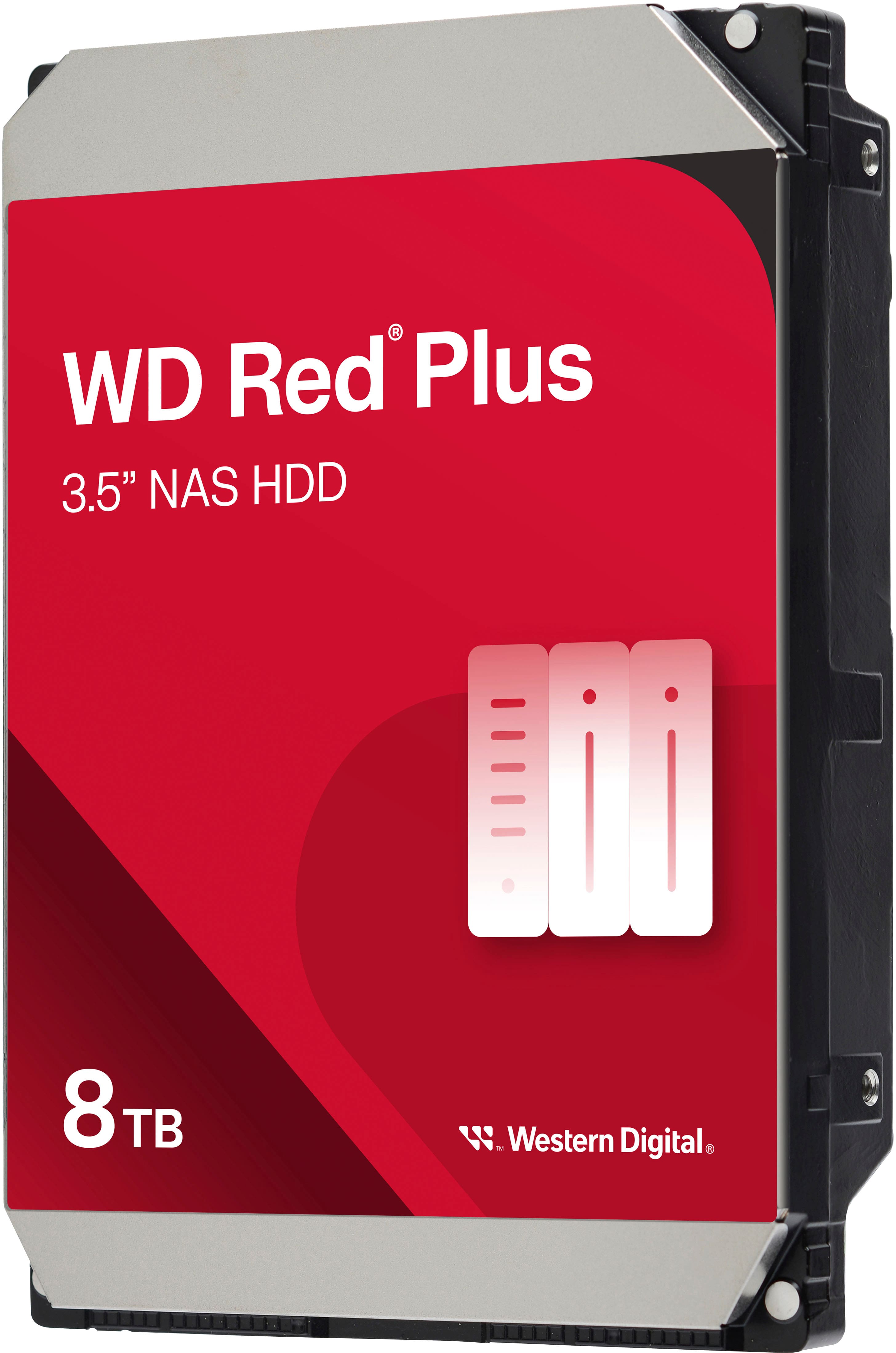 WD Red Plus 3.5" NAS HDD 8TB TB W. Western Digital.