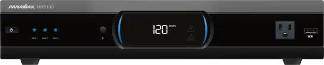 Front. Panamax - 11 Outlet 2025 Joules Surge Protector - Black.