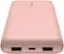 Angle. Belkin - BoostCharge USB-C Portable Charger 20K Power Bank with 1 USB-C Port and 2 USB-A Ports & Included USB-C to USB-A Cable - Rose Gold.