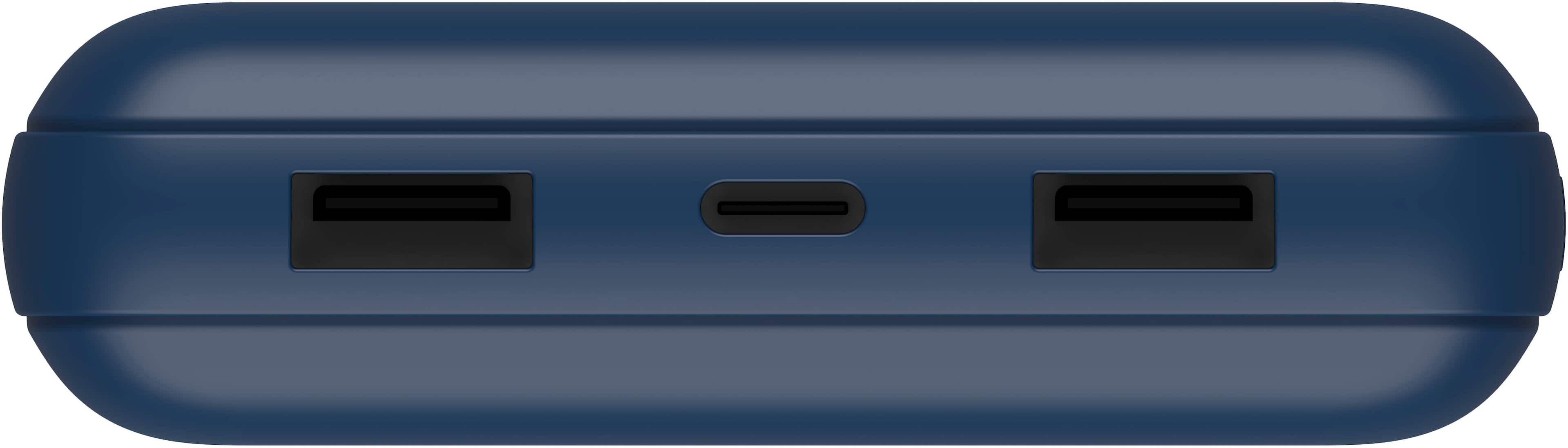 Alt View 1. Belkin - BoostCharge USB-C Portable Charger 20K Power Bank with 1 USB-C Port and 2 USB-A Ports & Included USB-C to USB-A Cable - Blue.