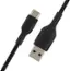 Angle. Belkin - BoostChargeBraided 1M USB-C to USB-A Cable - Black.