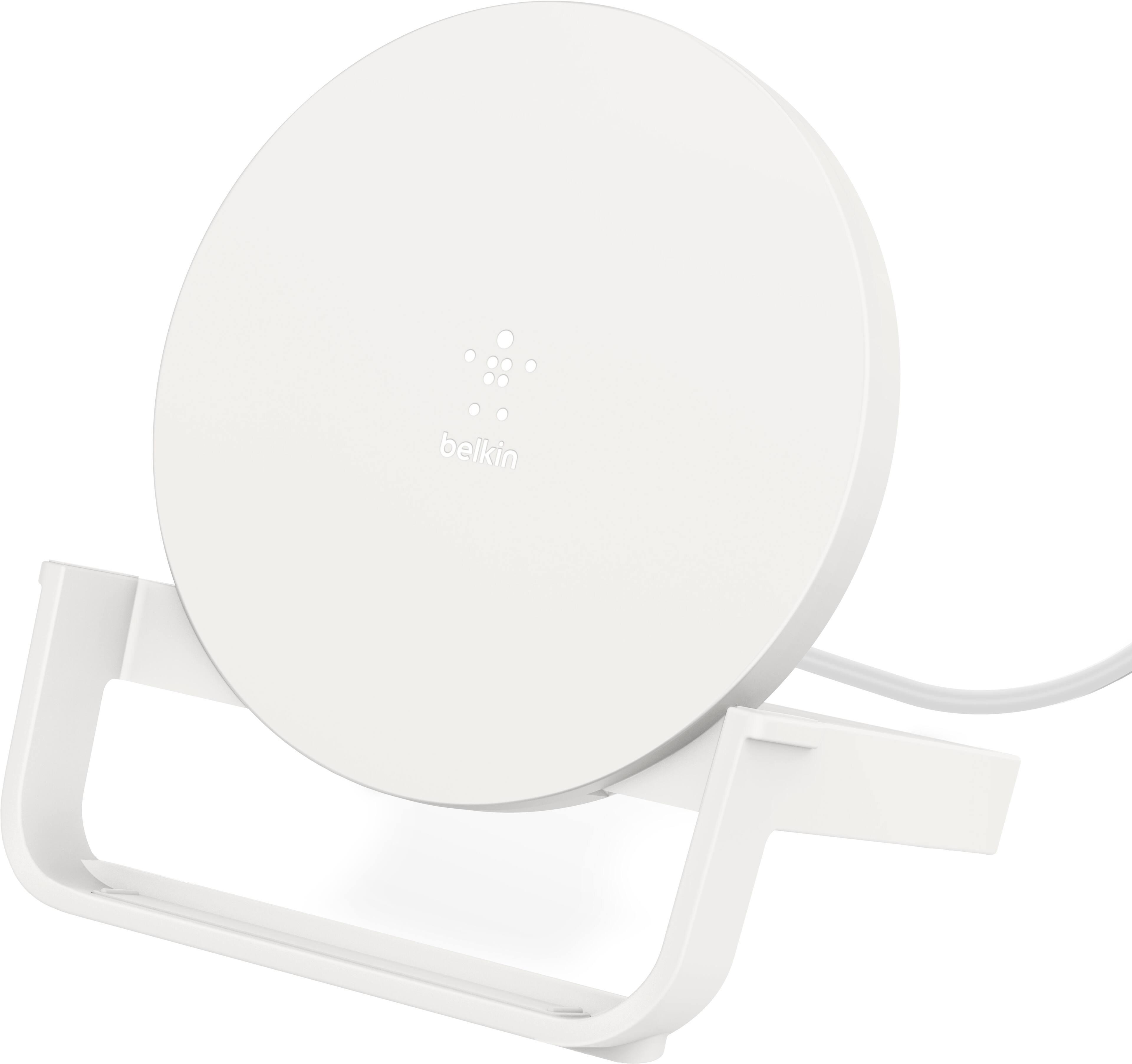 Alt View 11. Belkin - BoostCharge 10W Wireless Charging Stand - White.