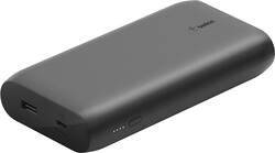 Belkin - BOOST↑CHARGE USB-C Portable Charger 20K Power Bank with 1 USB-C Port and 1 USB-A Port; Cable Included - Black - Front_Zoom