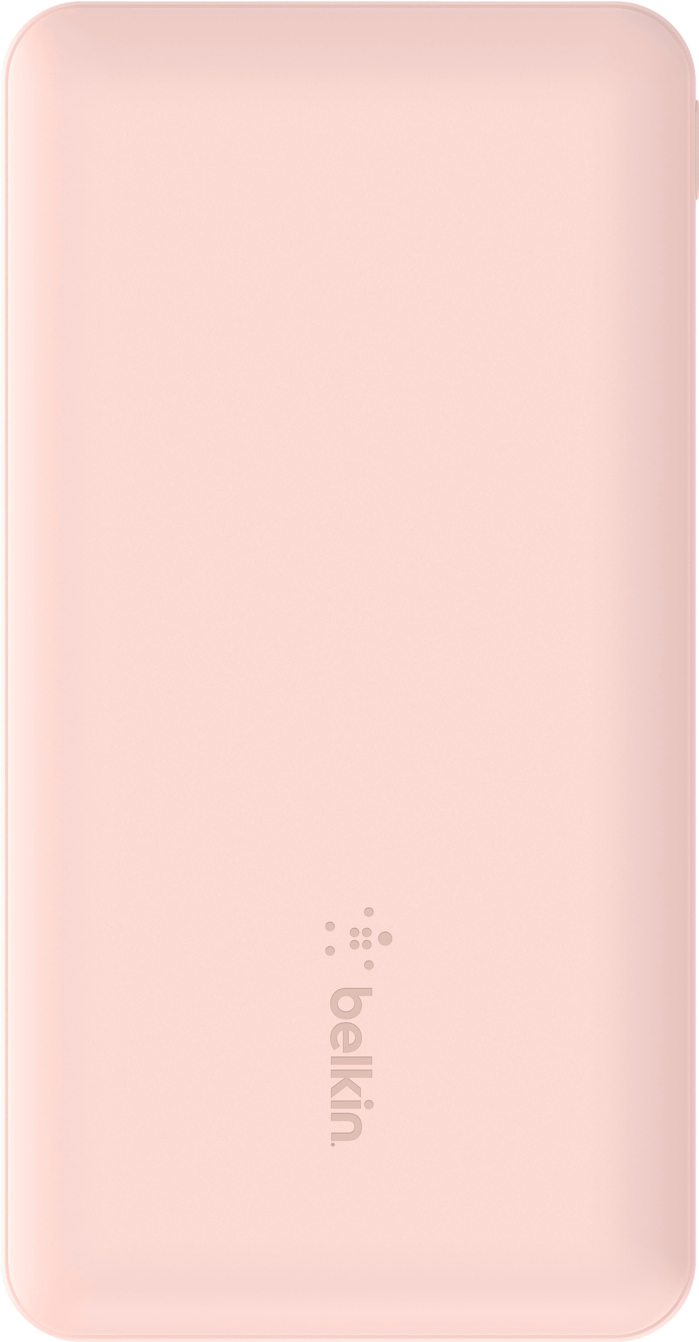Alt View 3. Belkin - BoostCharge USB-C Portable Charger 10K Power Bank with 1 USB-C Port and 2 USB-A Ports & Included USB-C to USB-A Cable - Rose Gold.