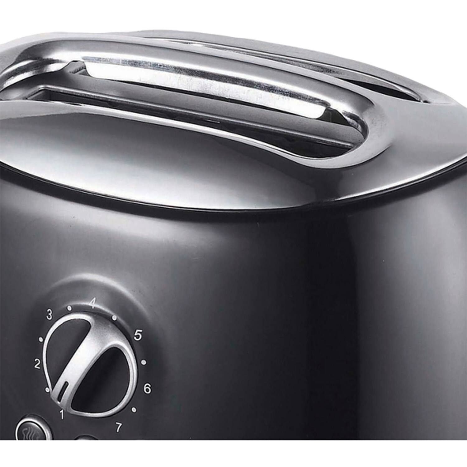 Alt View 7. Brentwood - Brentwood Cool Touch 2-Slice Extra Wide Slot Retro Toaster in Black - Black.
