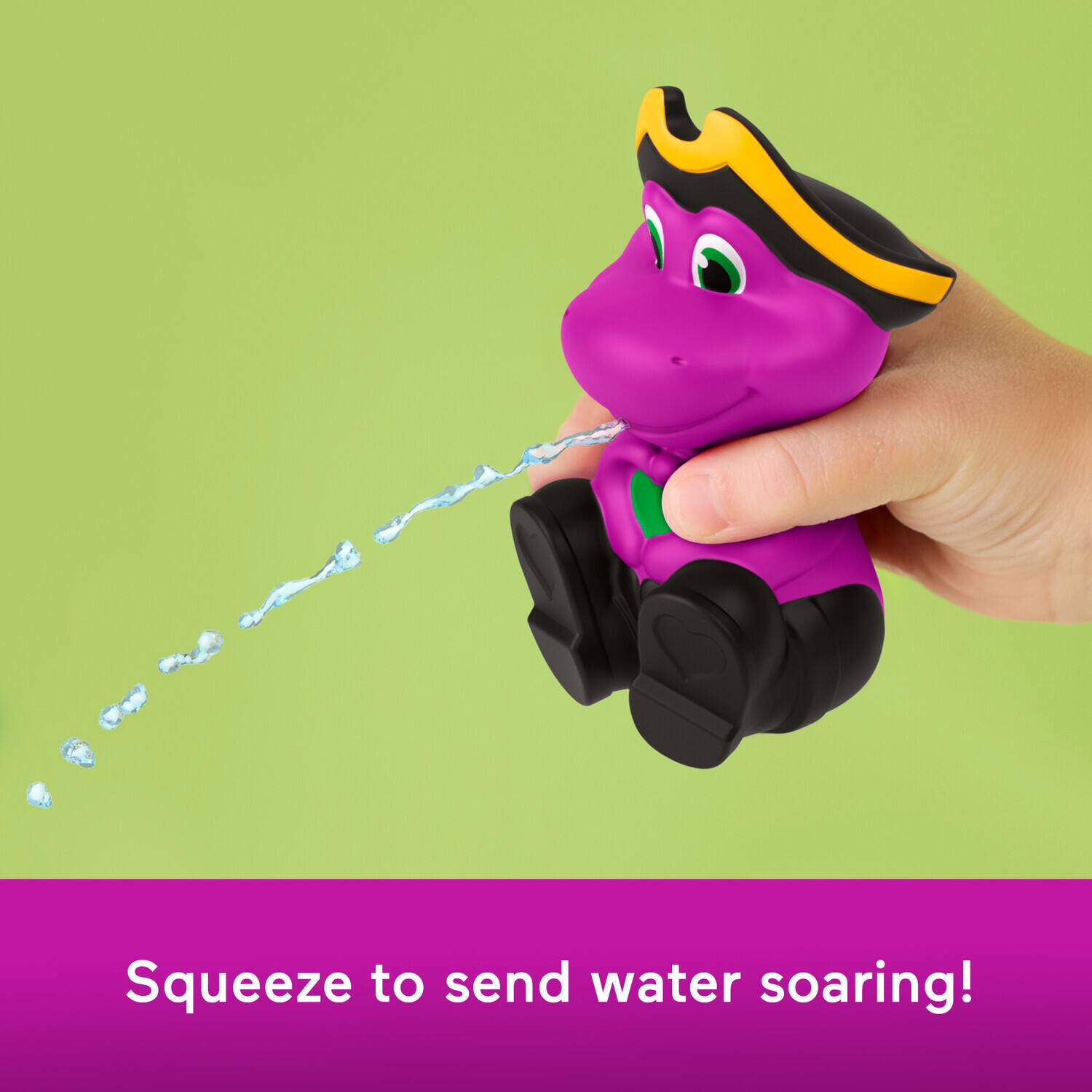 Squeeze to send water soaring!