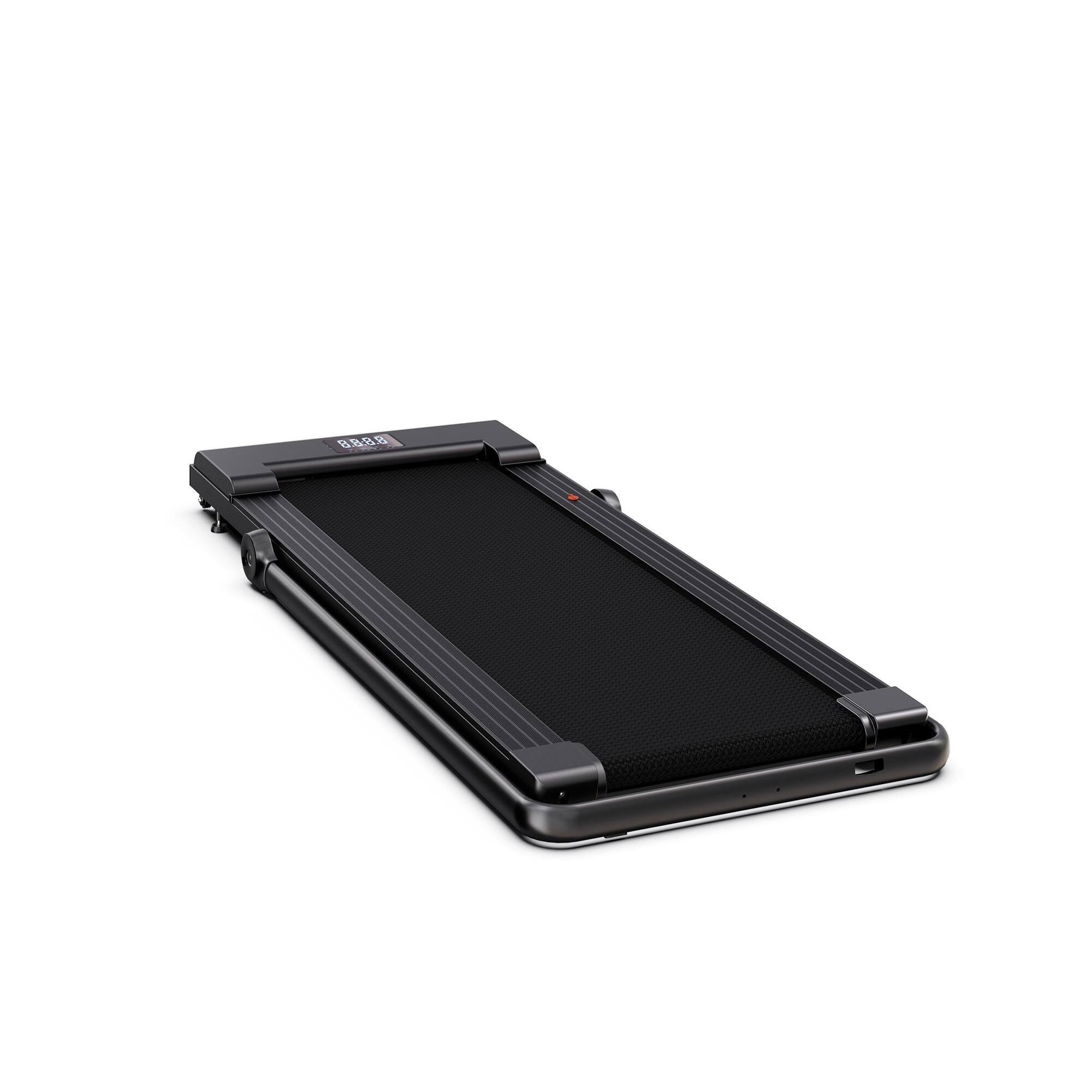 Alt View 2. LICHICO - Folding Treadmill, Under Desk Treadmill, 3.0HP Brushless Motorized, Walking Pad Treadmill with Remote Control&App - black.